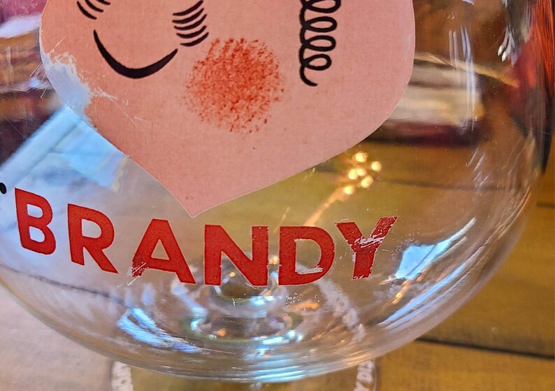 Vintage Brandy HUGE Glass Snifter Paul Rand Etsy