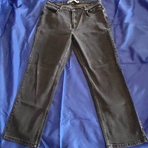 Vintage Black Harley-Davidson Jeans Straight Leg 18 P Petite