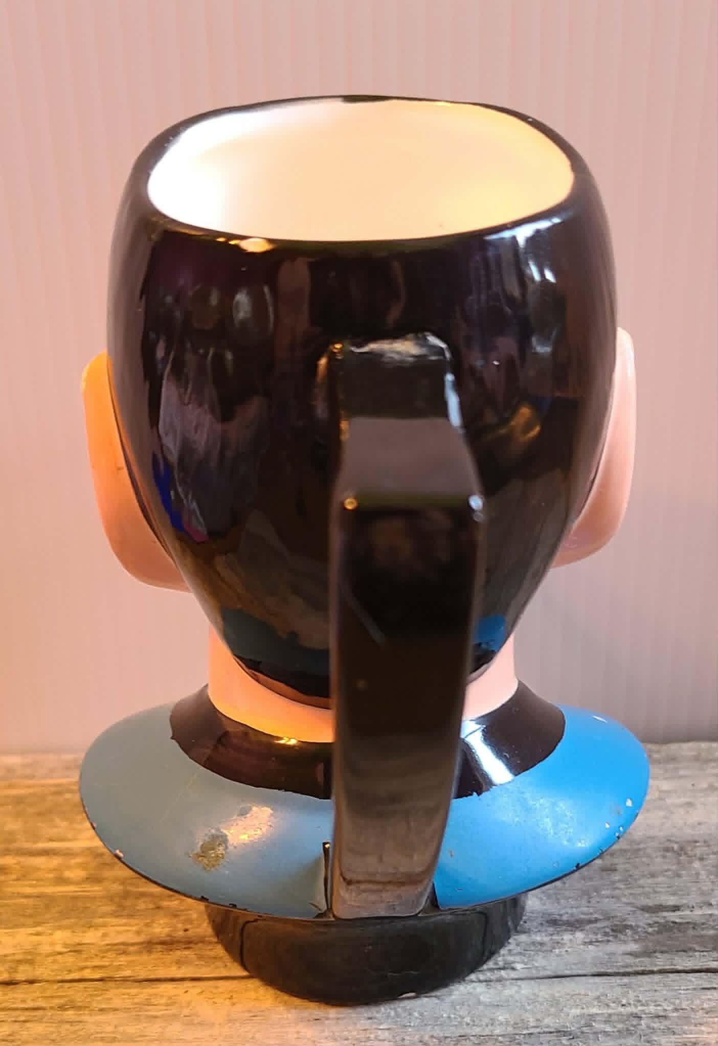 Spock Mug Vintage Star Trek Mr Spock Ceramic Mug - 3D Bust - Etsy