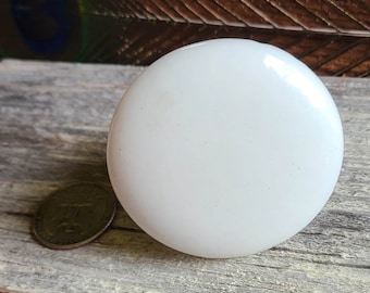 Vintage Antique Porcelain  Knob - big cabinet knob