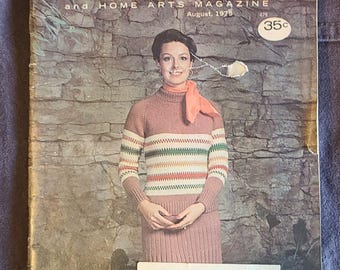 Vintage Antique Workbasket Magazine August 1975