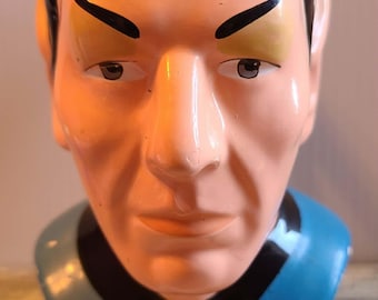 Vintage Star Trek Mr Spock Ceramic Mug - 3D bust