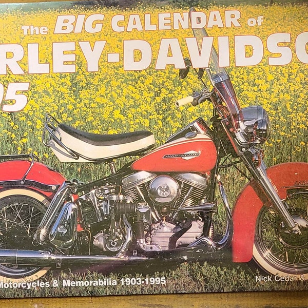 Harley Motorcycle Calendar Etsy