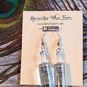 Vodka Bottle Earrings - dangle absolute