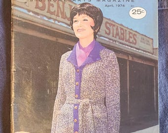 Vintage Antique Workbasket Magazine April 1974