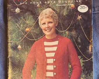 Vintage Antique Workbasket Magazine December 1974