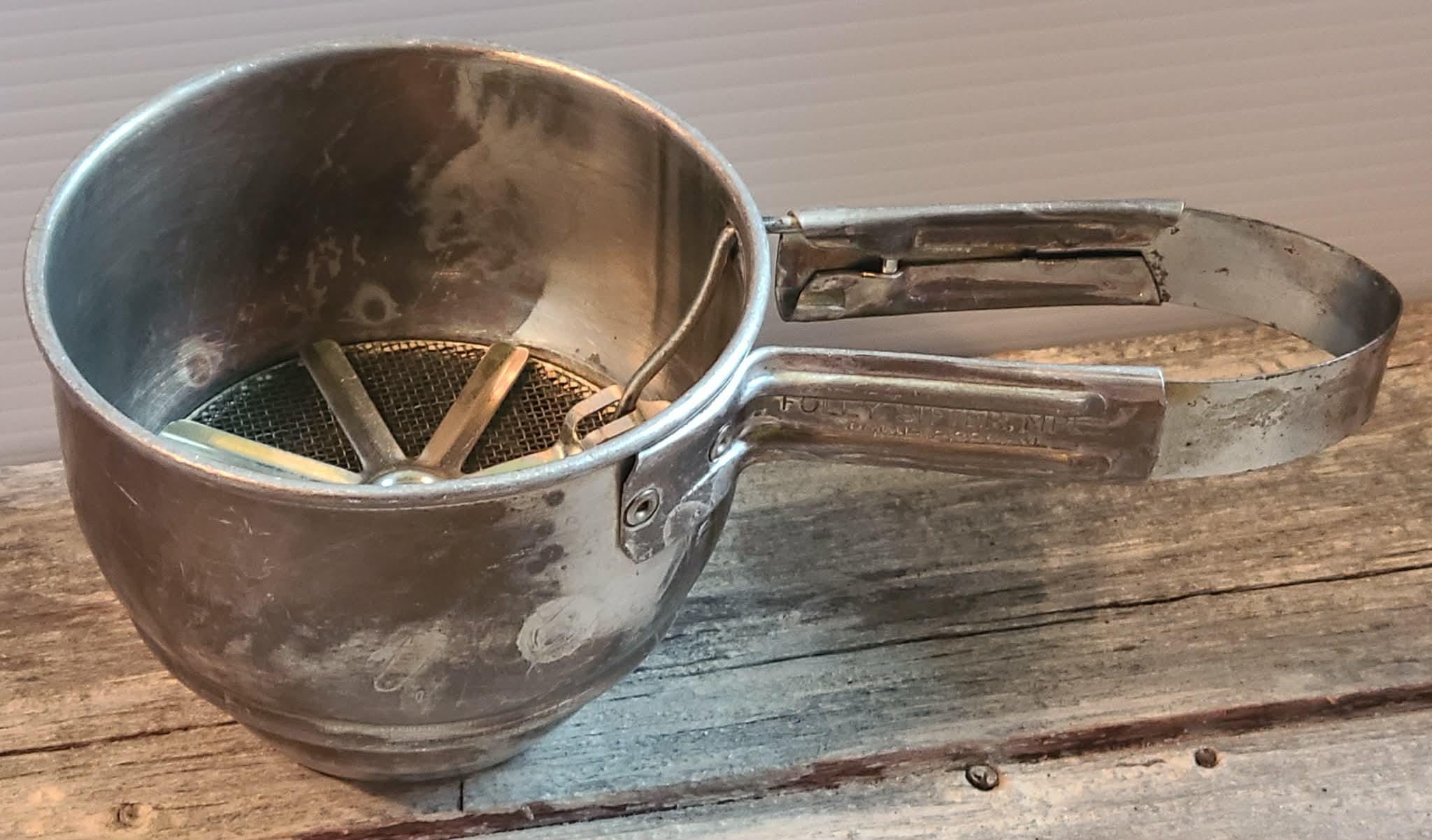Antique Vintage Metal Foley Hand Flour Sifter - Etsy