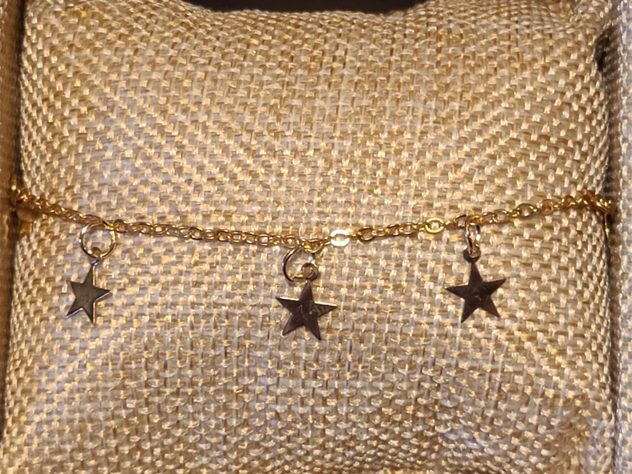 Delicate Gold Star Anklet/bracelet Etsy