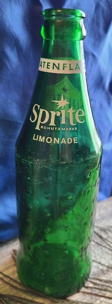 Vintage Sprite Green Glass Bottle German Germany 8 Tall - Etsy