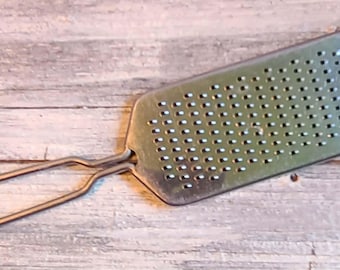 Antique Vintage Stainless Steel Cheese Grater - Lemon Zester