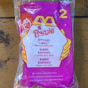 Vintage Barbie Rapunzel McDonalds Happy Meal toy Ty Beanie Baby NIB new in bag