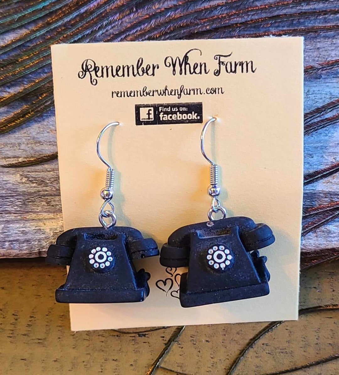 Retro Rotary Dial Phone Earrings Etsy