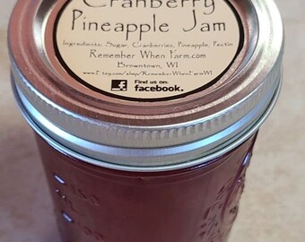 Cranberry  Pineapple Jam - 8oz