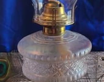 Vintage antique Oil lamp 22" high