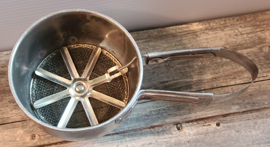 Antique Vintage Metal Foley Hand Flour Sifter - Etsy