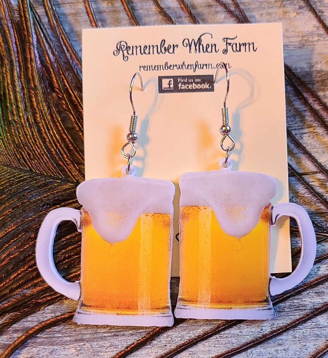 Beer Mug Earrings Dangle Etsy