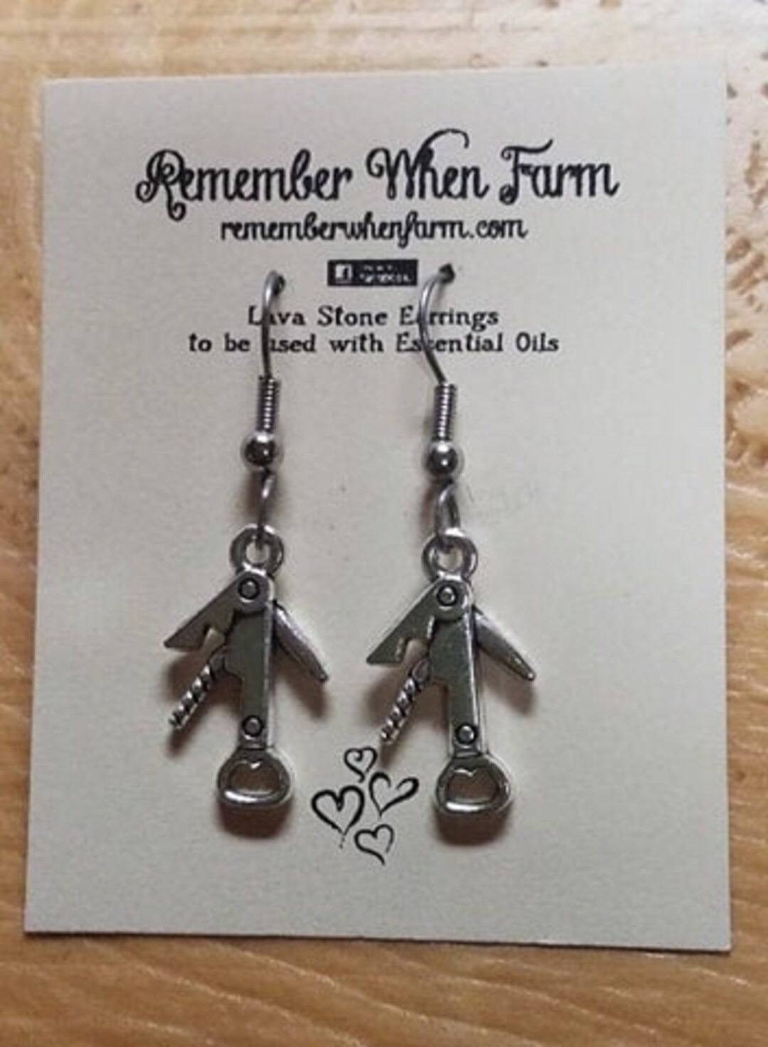 Wine Bottle Opener Earrings Fish Hook Dangle Style Etsy