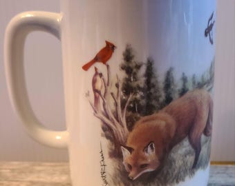 Vintage Otagiri North American Wildlife Mug Cup - Stanley Papel