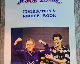 Vintage Recipe Cook Book - The Juice Tiger - Jack LaLanne - manual