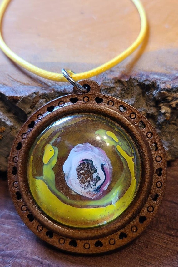 Chakra wood necklace 20