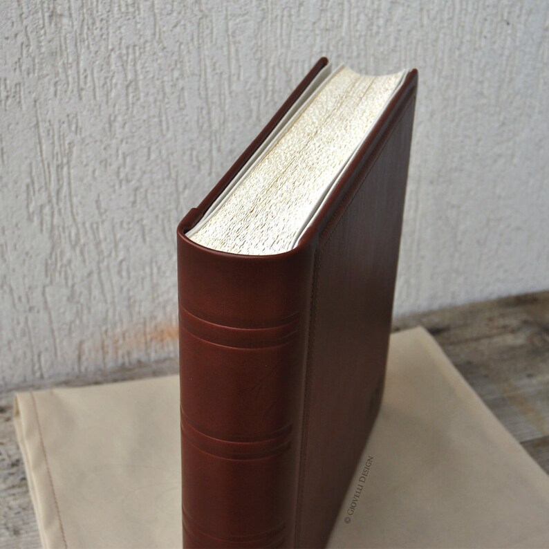 Album Fotografico In Vera Pelle VIMOKSHA, Grande Formato 33,5x25,4 Cm, Stile Vintage, Per 392 Foto 10x15, Idea Regalo Personalizzata