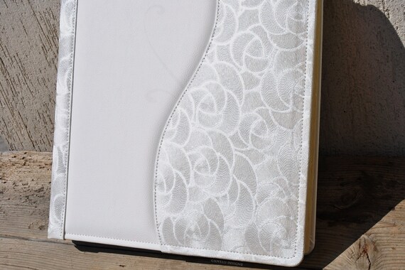 White Wedding Photo Album Traditional Made In Italy Scrapbook Etsy