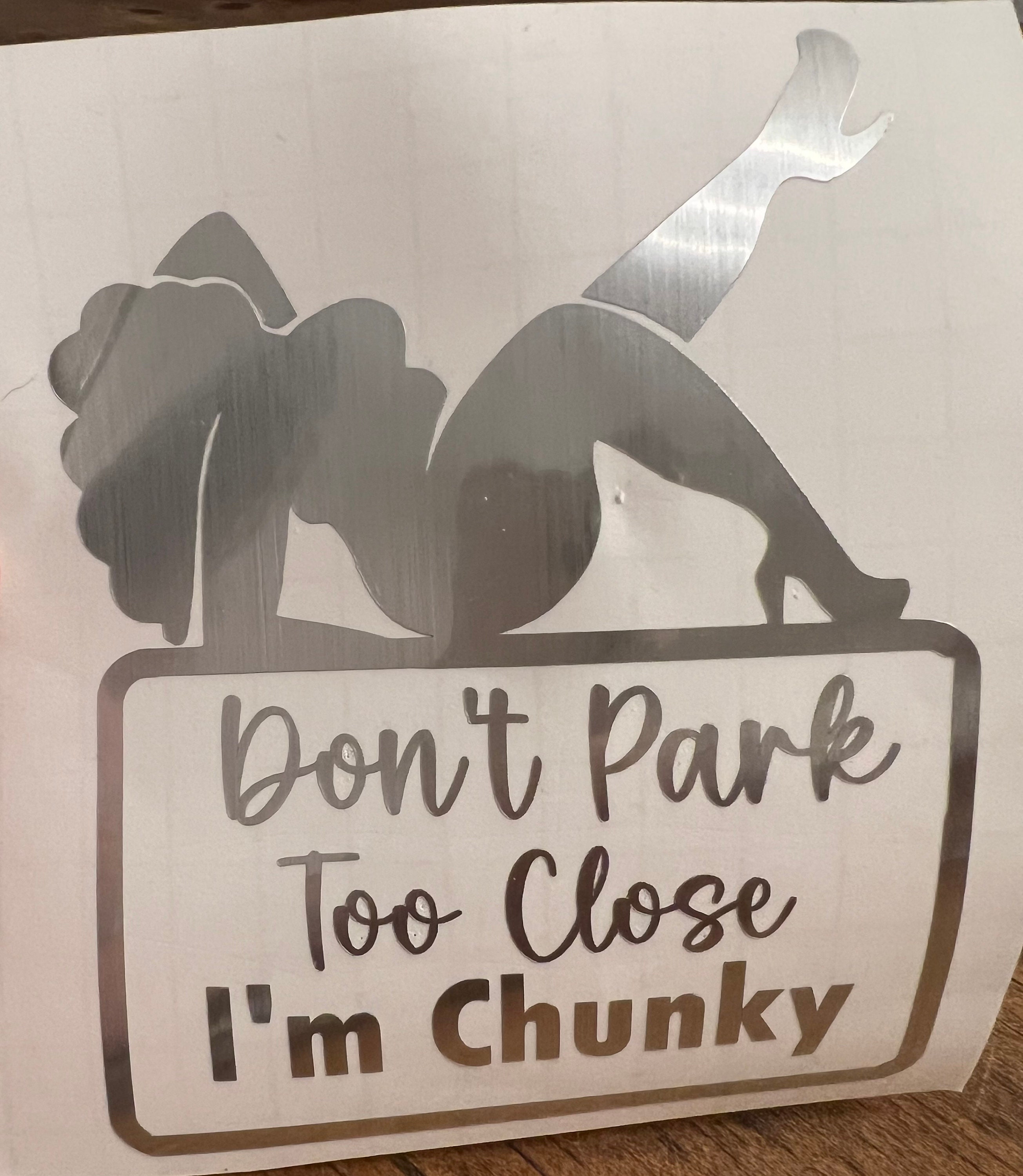 Car Decal, Funny Decal, Fluffy, Car Sticker, Vinyl Decal, Chunky - Etsy