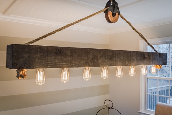 Rustic edison bulb sale chandelier