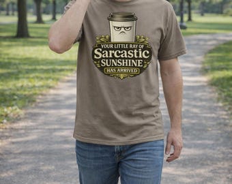 Sarcastic Sunshine Coffee Graphic Tee | Funny Unisex Shirt