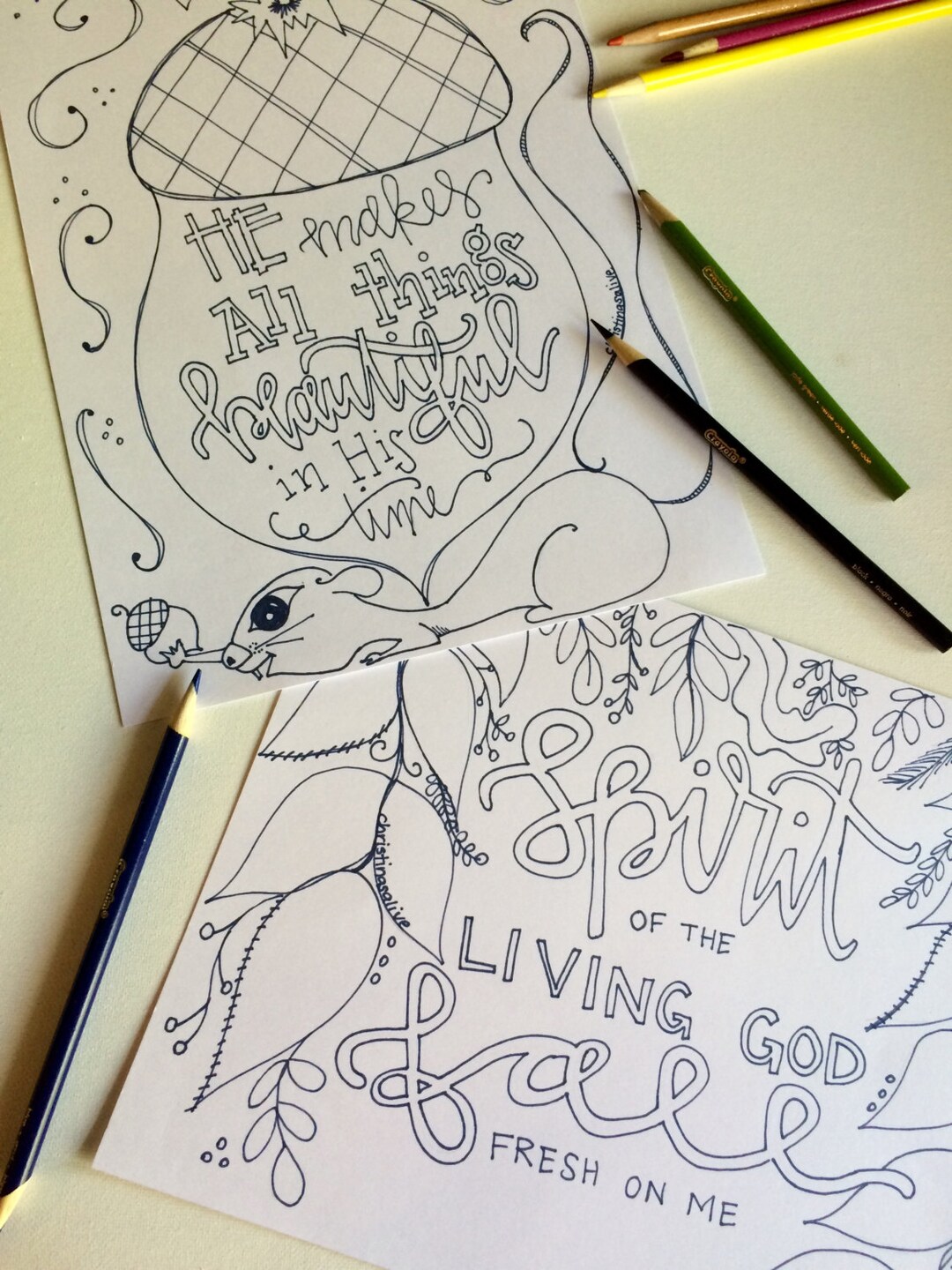 Fall Coloring Book - Etsy