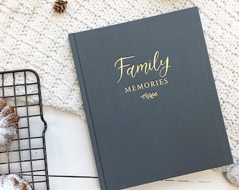 Scrapbooking album, Scrapbook , wedding gift, new home Family Memories Keepsake Journal, Hardcover 10 year journal, Grandma Grandpa Memories