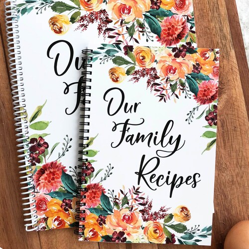 Family Recipes Book Kitchen Recipe Journal Journal Recipe | Etsy