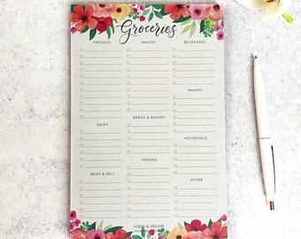 To Market List Notepad Grocery List Notepad Memo Pad