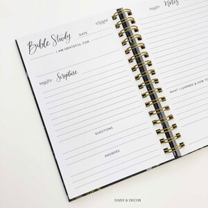 Hardcover Guided Bible Study Journal, God is Within Her, Prayer Journal ...