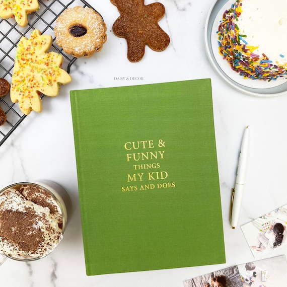 Childhood keepsake memory book,baby book Cute and funny things my kid says and does Kids quote book kids quotation Baby Journal Toddler book