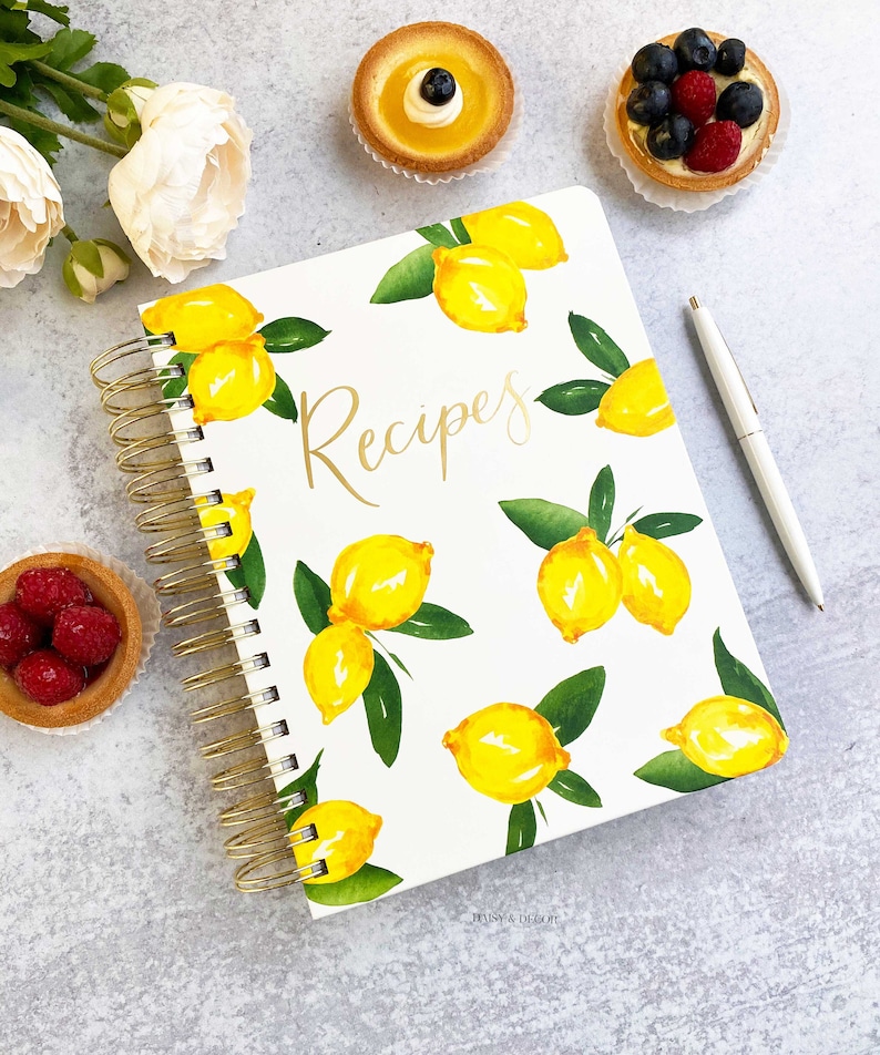 IMPERFECT seconds Sale Lemons Keepsake Large Recipe Journal Etsy