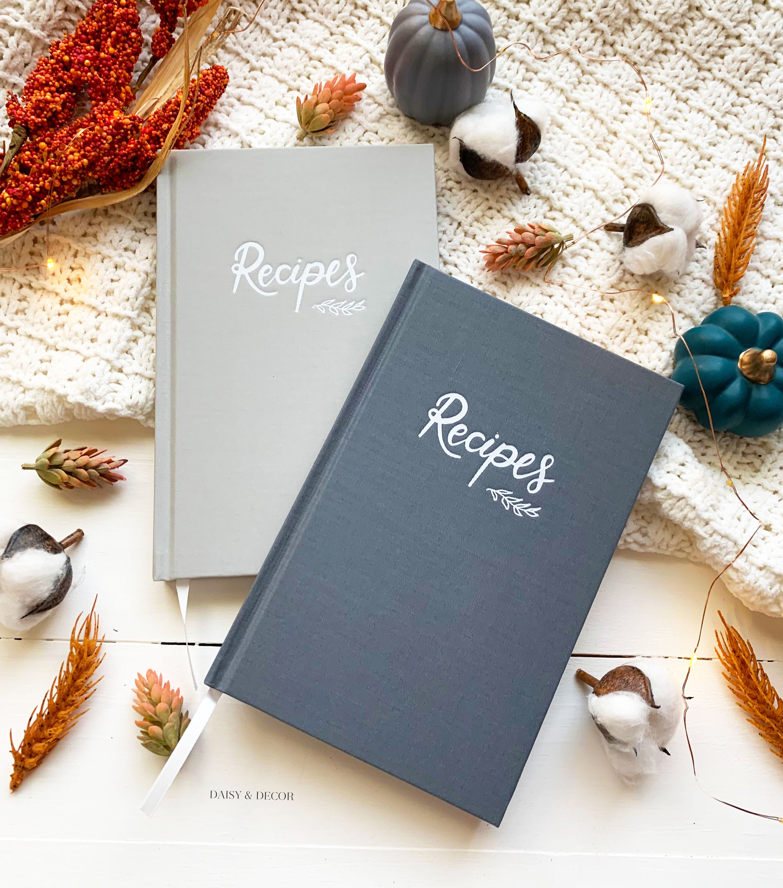IMPERFECT (seconds sale) Hardcover Kitchen Recipe Journal Cookbook, R…