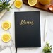 Mothers Day Gift, Blank Hardcover Recipe book to write in, Gift for Family, For her, For dad, aunt, Blank Recipes Journal Modern Notebook 