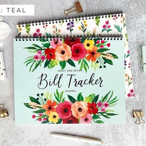 Bill Tracker Journal Pay bills on time Bill Tracker™ Journal Budget book Payments Calendar bill organizer notebook bill book, 2025 Gift