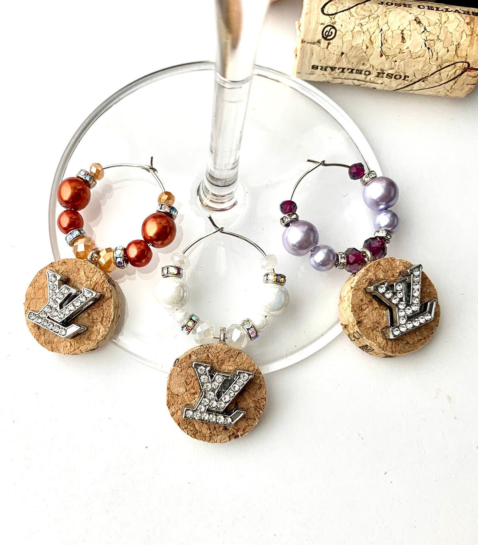 Mode Wein Charms Wein Glas Charms Strass Charms Geschenk Etsy