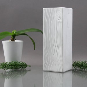 Seltmann Weiden White biscuit vase Porcelain Vase Rose Vase Tulip Vase Bavaria Germany 902