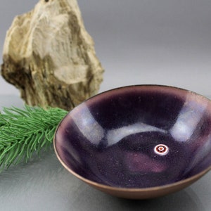 50s Enamel Copper Plate Bowl Colorful Pattern Furniture and Decoration Bowl Plate for Serving