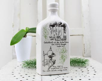 Ulm ceramic bottle handmade design porcelain carafe bottle