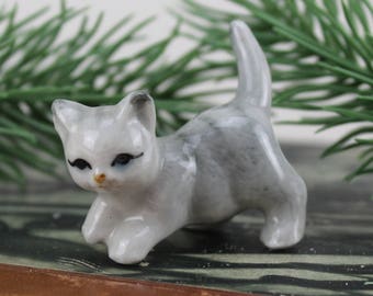 Cat figurines Cortendorf from the 70s vintage. Decoration from Porcelain Antique Collector Home Decor White Sweet Cats Baby