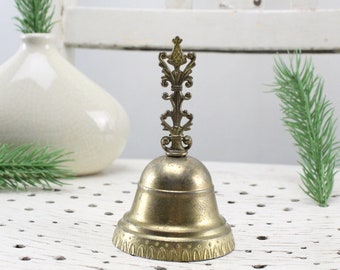 Bell from 1930 Collector's item made of brass Church decoration Business bell Handmade