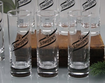 Óculos Schweppes 1 x copo raro em perfeito estado colecionável copos de reposição copo único para venda