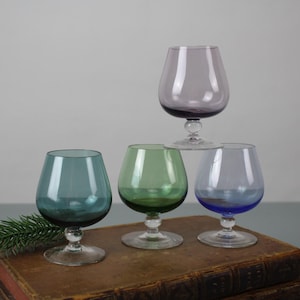 Cognac Glasses Vintage Glasses 4 Pieces Rockabilly Generation Vintage Bar