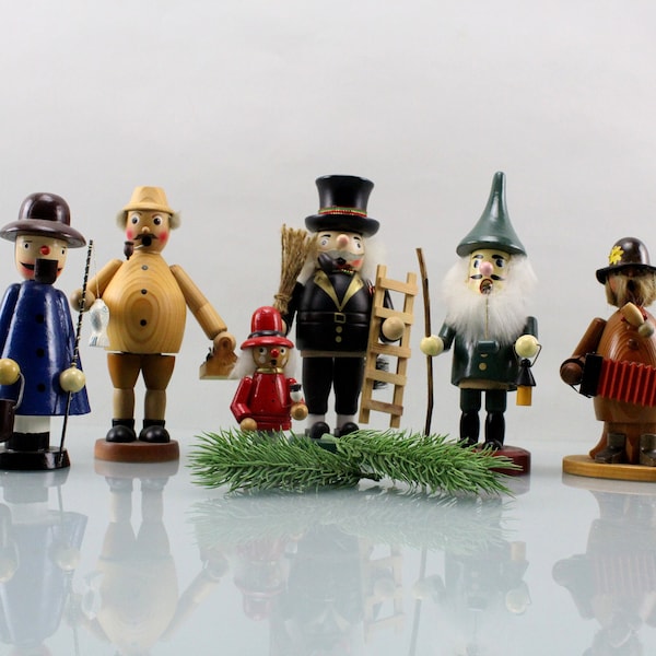 Smoker figures Erzgebirge Christmas decoration wooden figure several variations possible