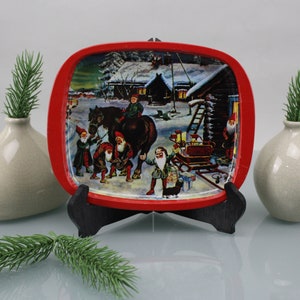 West Germany Servierplatte Kuchenplatte Kekse Platte Servier Schüssel Teller Plätzchen Teller Blech Schüssel Weihnachtsteller