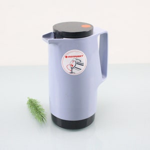 Thermos Coffee Pot Teapot 70s Red Dot Baby Blue
